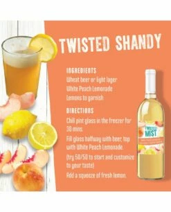 Winexpert Twisted Mist™ White Peach Lemonade Wine Kit -Premium wine Store twisted mist cocktail white peach lemonade